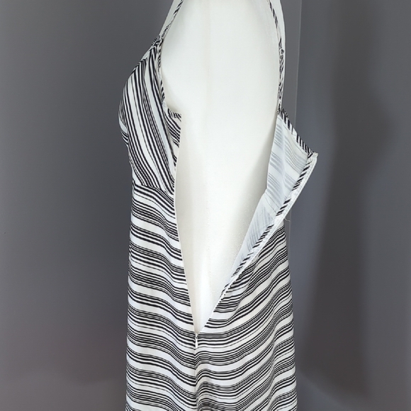 3 For $30. A Pea in the Pod Black and White Striped Sundress - Picture 7 of 13